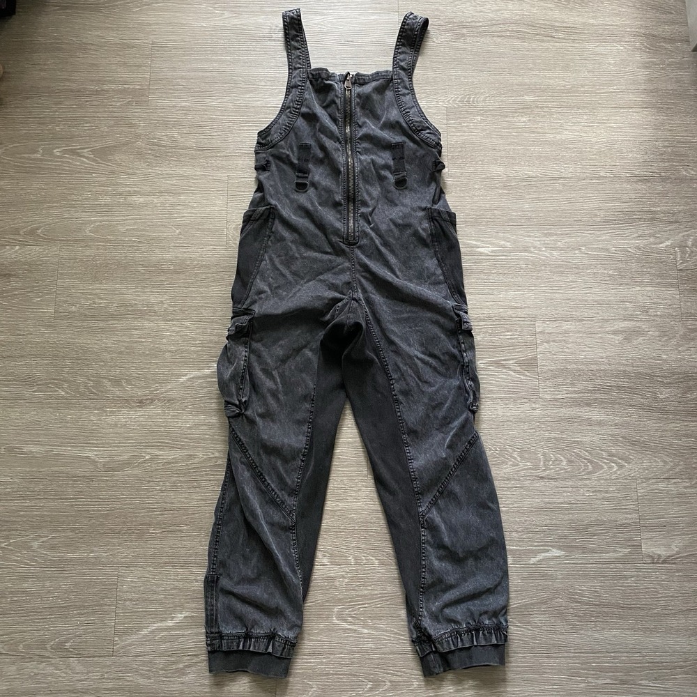 Free People Movement Fast Track One Piece Jumpsuit Women's XS Brown Utility Work